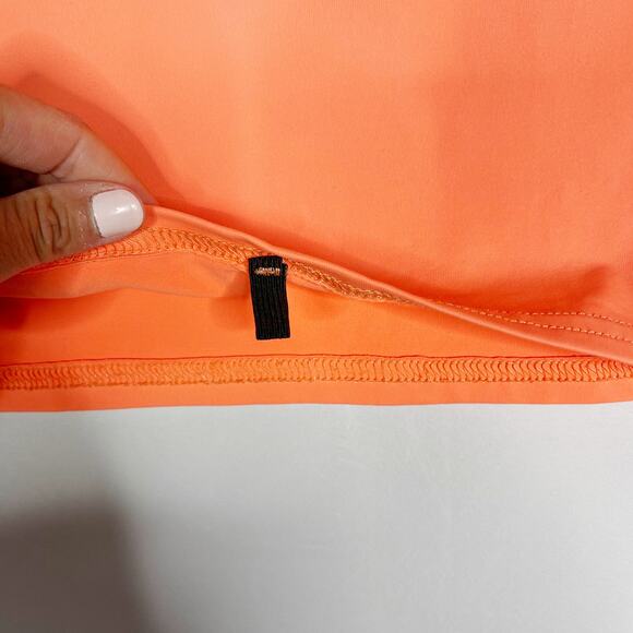 ONeill Girls Size 14 Bright Orange Short Sleeve Swim Rashguard Top Skins UPF 50+ - Picture 8 of 8